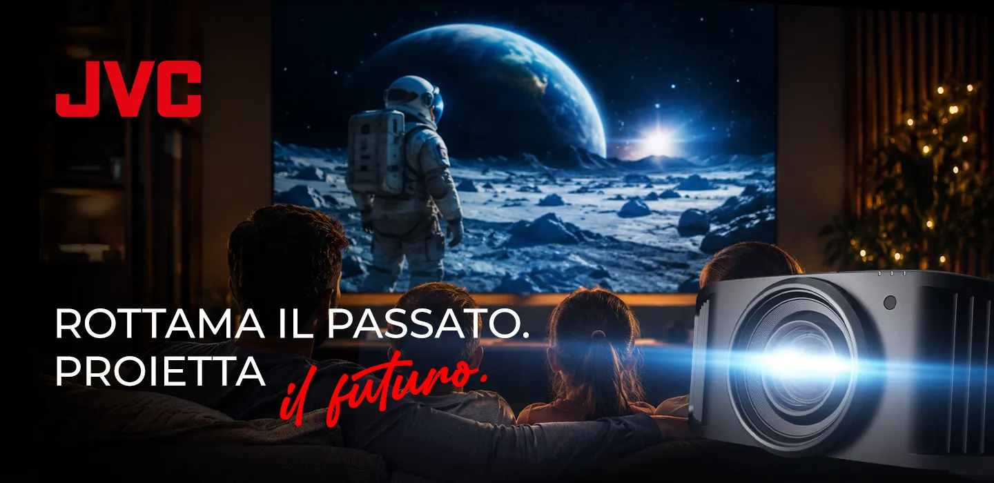 Rottama il passato. Proietta il futuro. Campagna rottamazione JVC.
